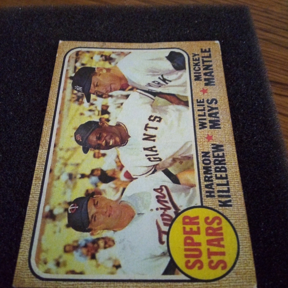 1968 Topps Super Stars Willie Mays/Mickey Mantle/ Killebrew